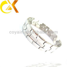 men's jewelry stainless steel silver bracelet manufacturer
